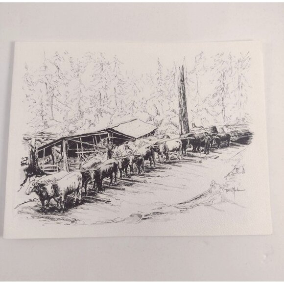 8 Hasty Note Cards Canadian Historical Drawings Art Prints Tonia Marks 1960s - Picture 9 of 16